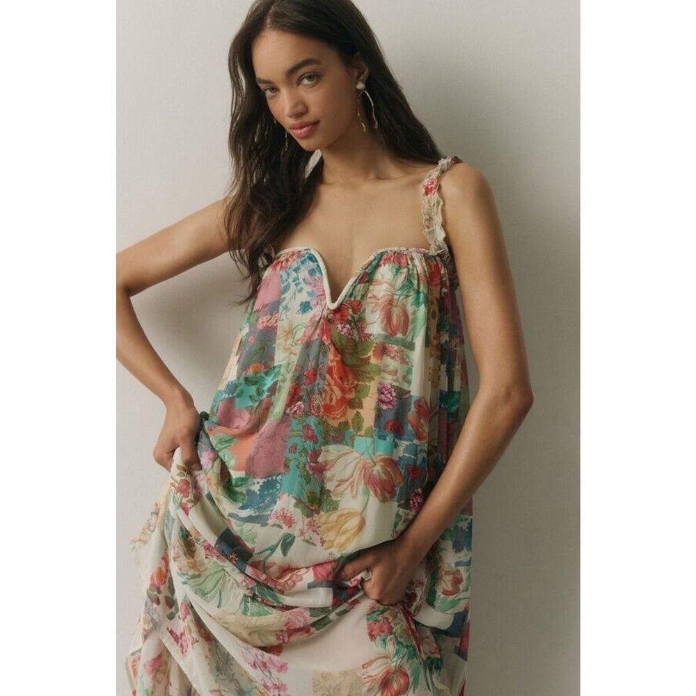 Anthropologie Floral Midi Dress - Picture 3 of 13